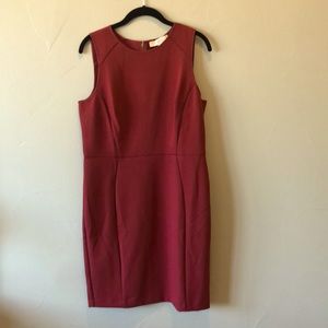 LOFT sleeveless dress with exposed zipper